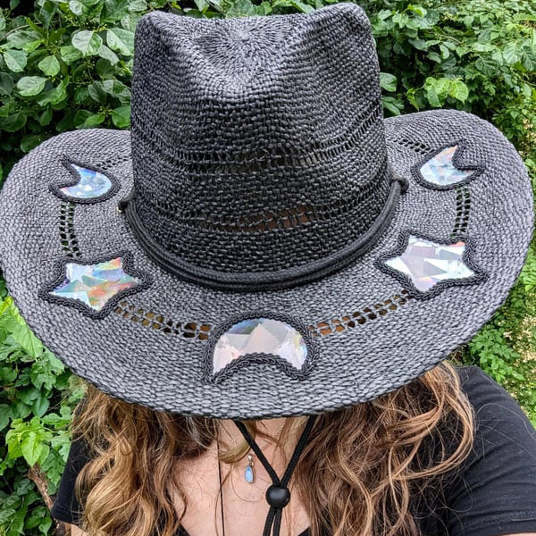 🔥Suncatcher Cowgirl Straw Prism Hat