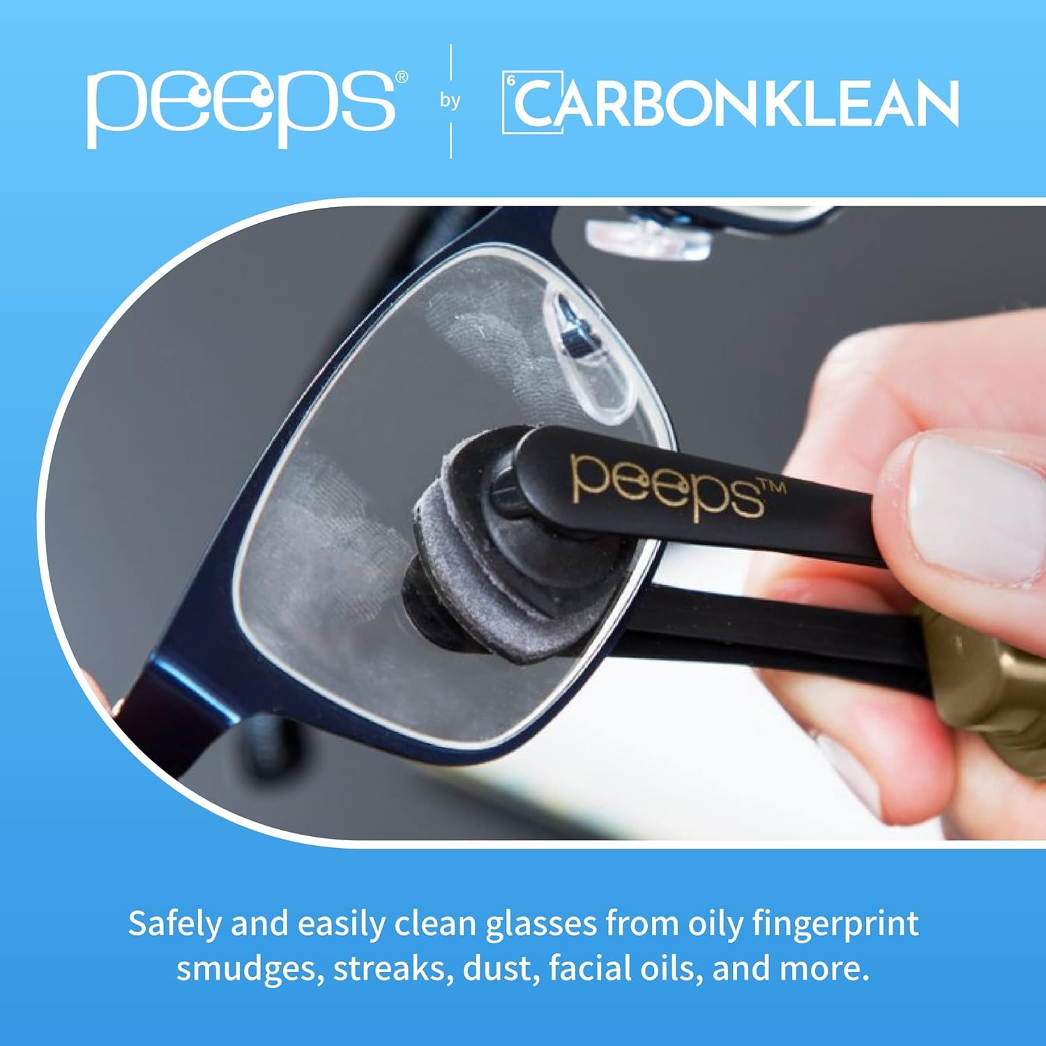 Carbon Klean Peeps Eyeglass Lens Cleaner