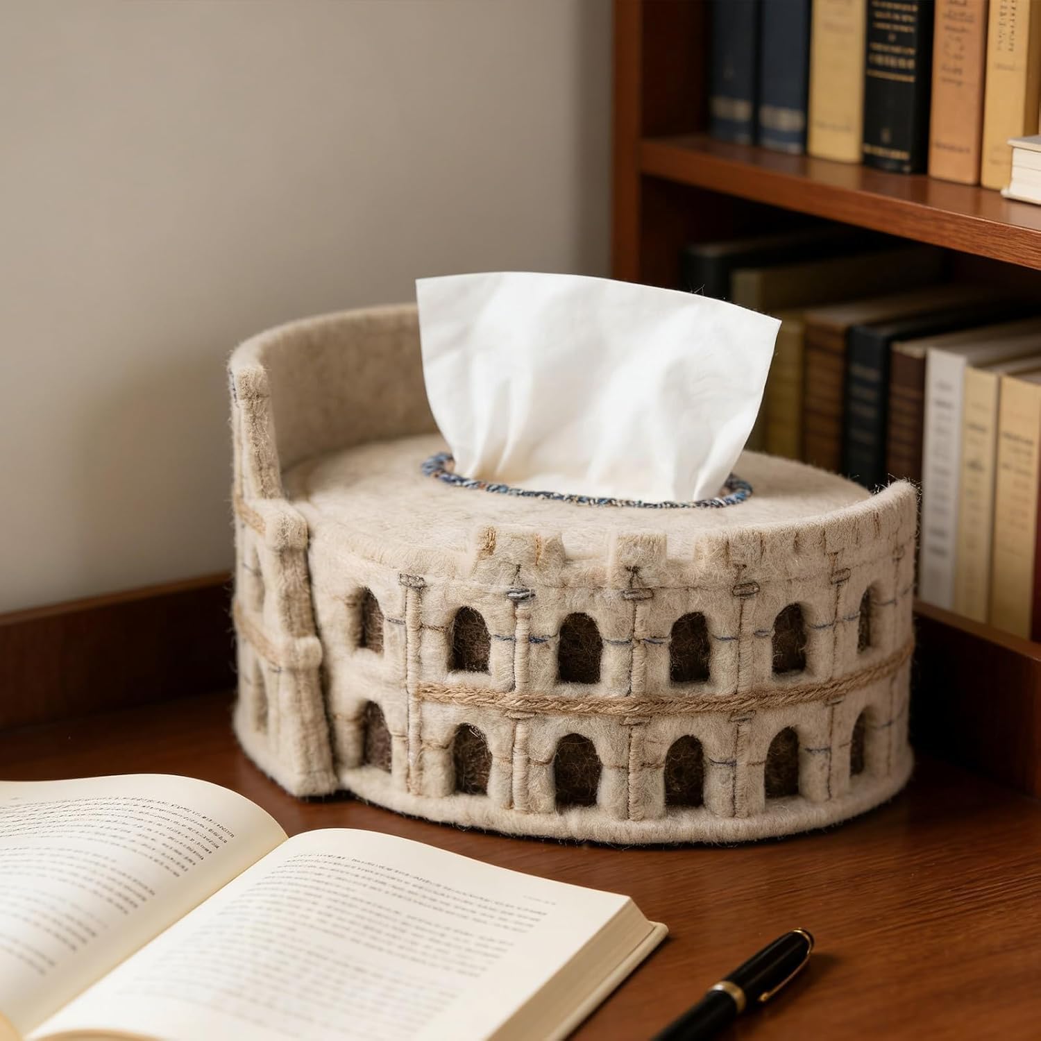 Felt Colosseum Tissue Box