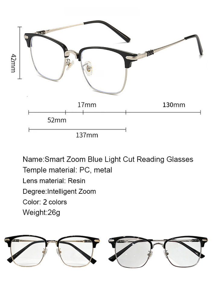 👓Best Selling 50% Off🔥Automatic zoom anti-blue light presbyopia glasses