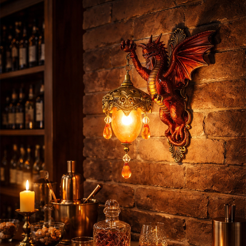 Dragon Retro Wall Sconce