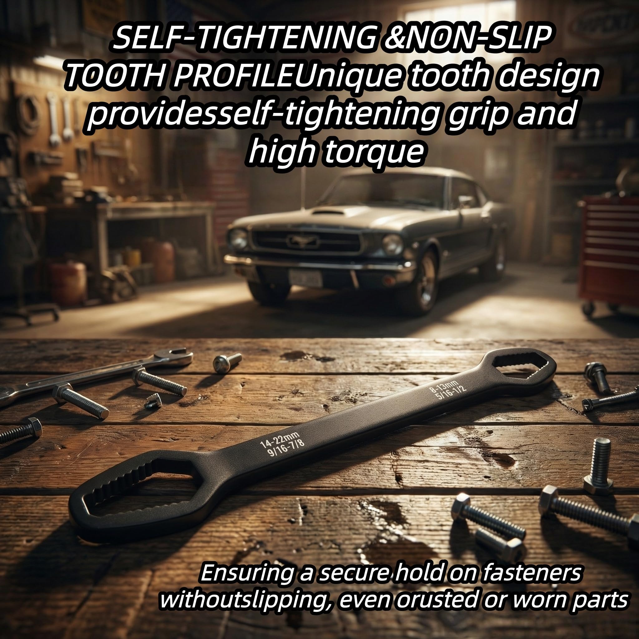 🔧 8-22mm Universal Wrench Receive