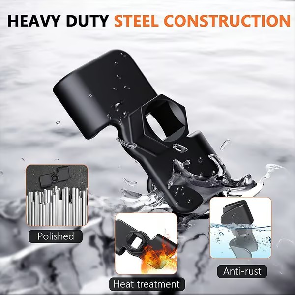 Universal Wrench Extender Tool Bar and Conversion Adapter