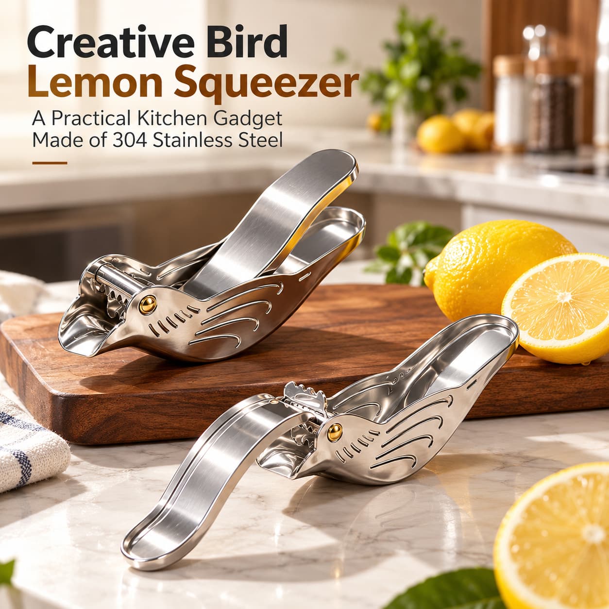 🍋 Bird-Shaped Lemon Squeezer – Handheld Citrus Juicer with Easy-Pour Spout