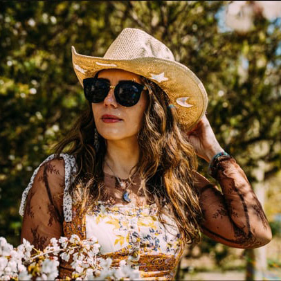 🔥Suncatcher Cowgirl Straw Prism Hat