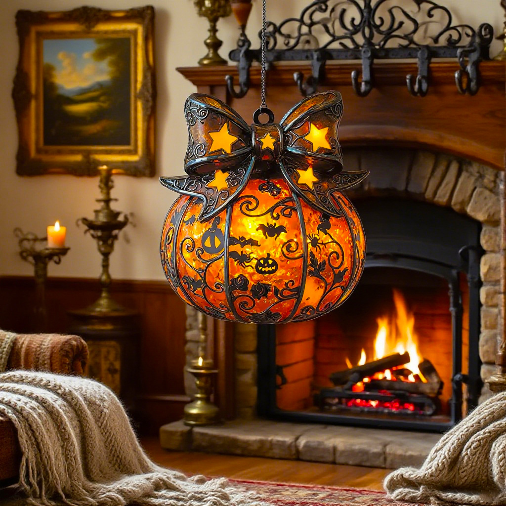 🎃Spooky Halloween Pumpkin Suncatcher✨