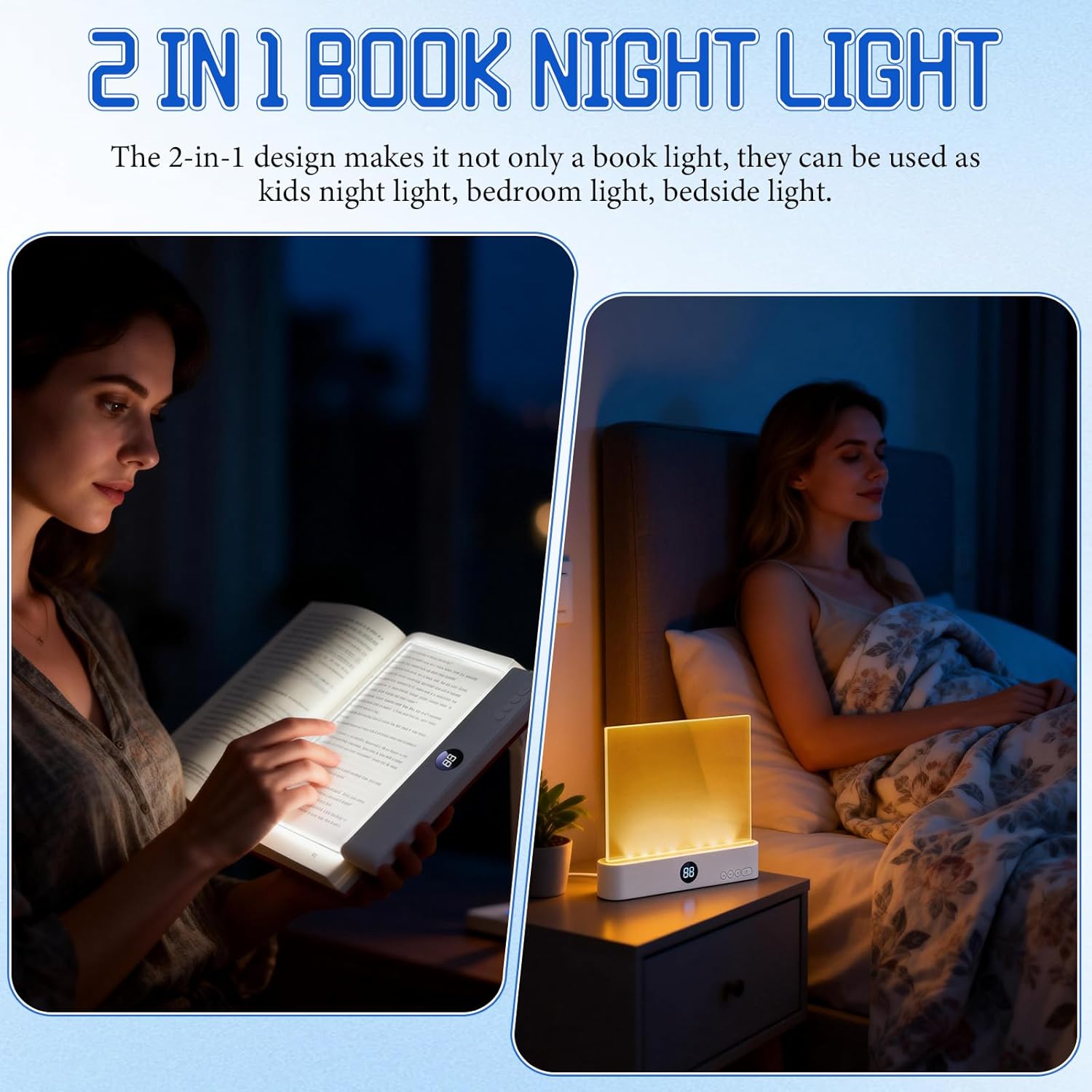 📖Quiet Reader's Peaceful Companion - Smart LED Dream Book Light