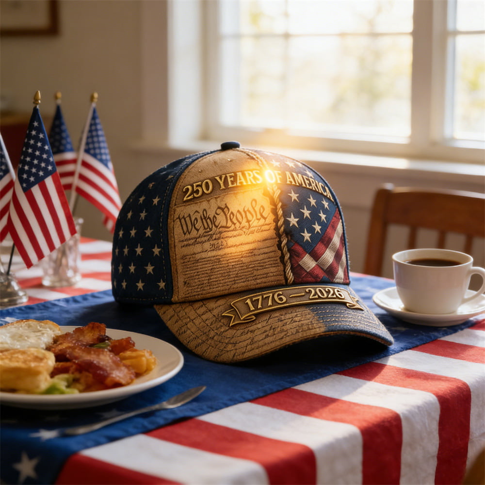 USA 250th Anniversary Patriotic Baseball Cap