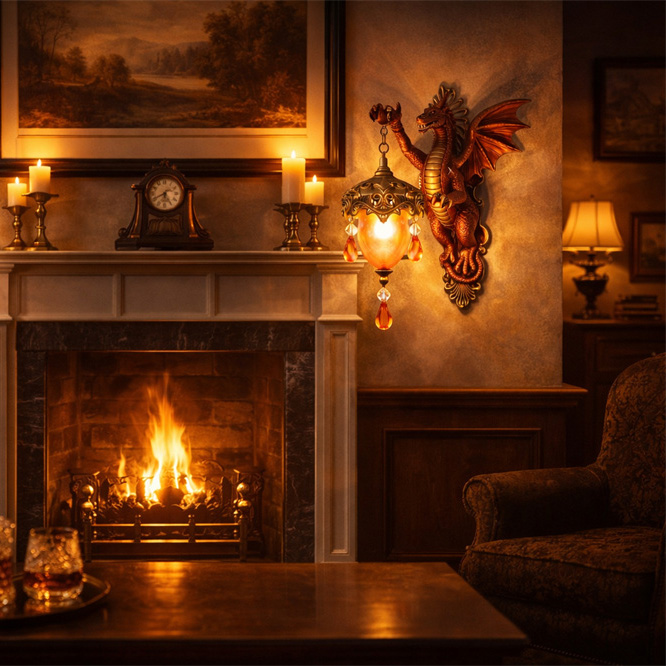 Dragon Retro Wall Sconce