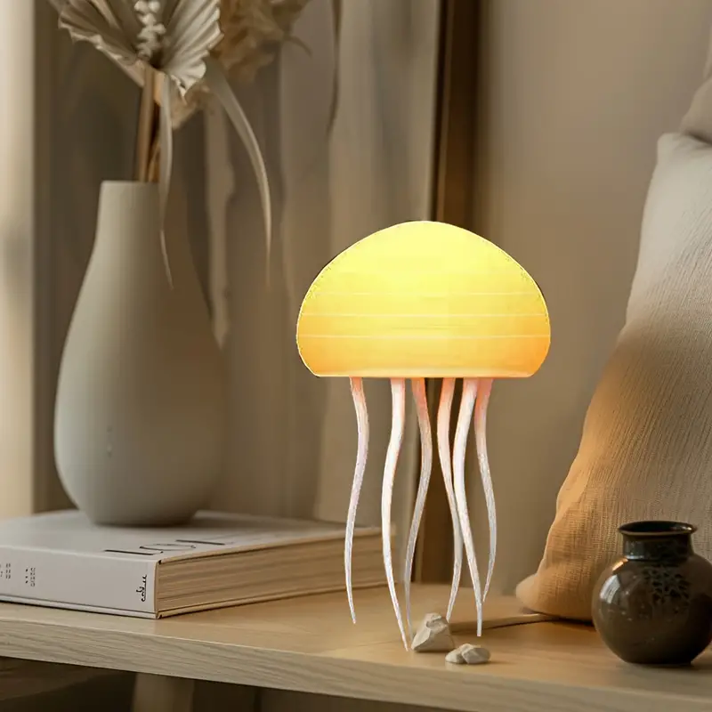 💡Led Gradient Swimming Jellyfish Atmosphere Light