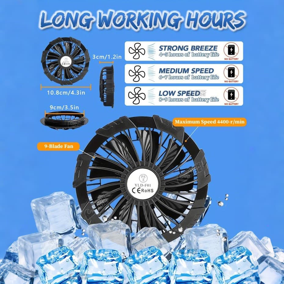 🔥LAST DAY 49% OFF🔥Men's 360° Air Cooling Fan Vest