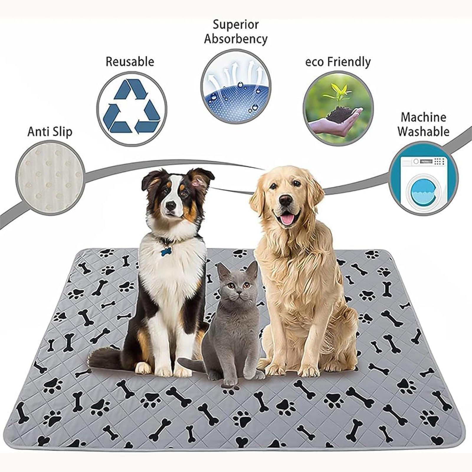 2026 Upgraded Washable Puppy Pad with Pheromones