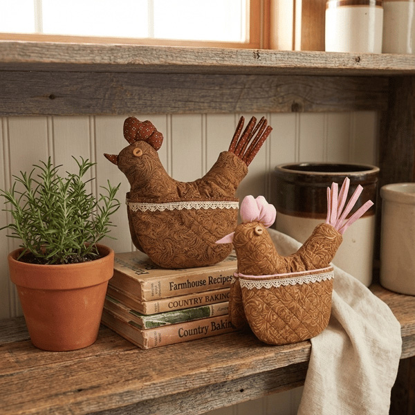 Chicken-shaped Oven Mitts