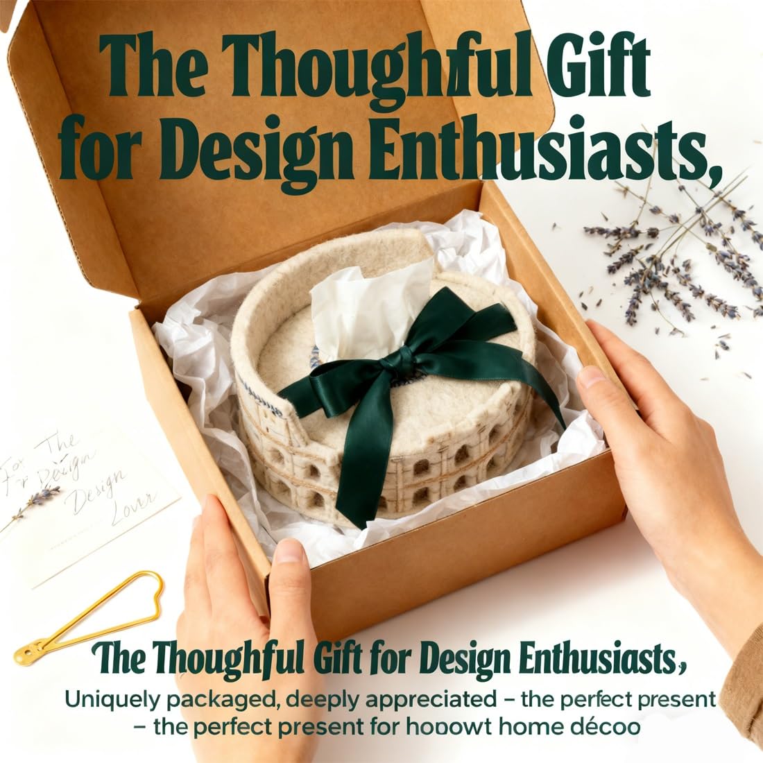 Felt Colosseum Tissue Box