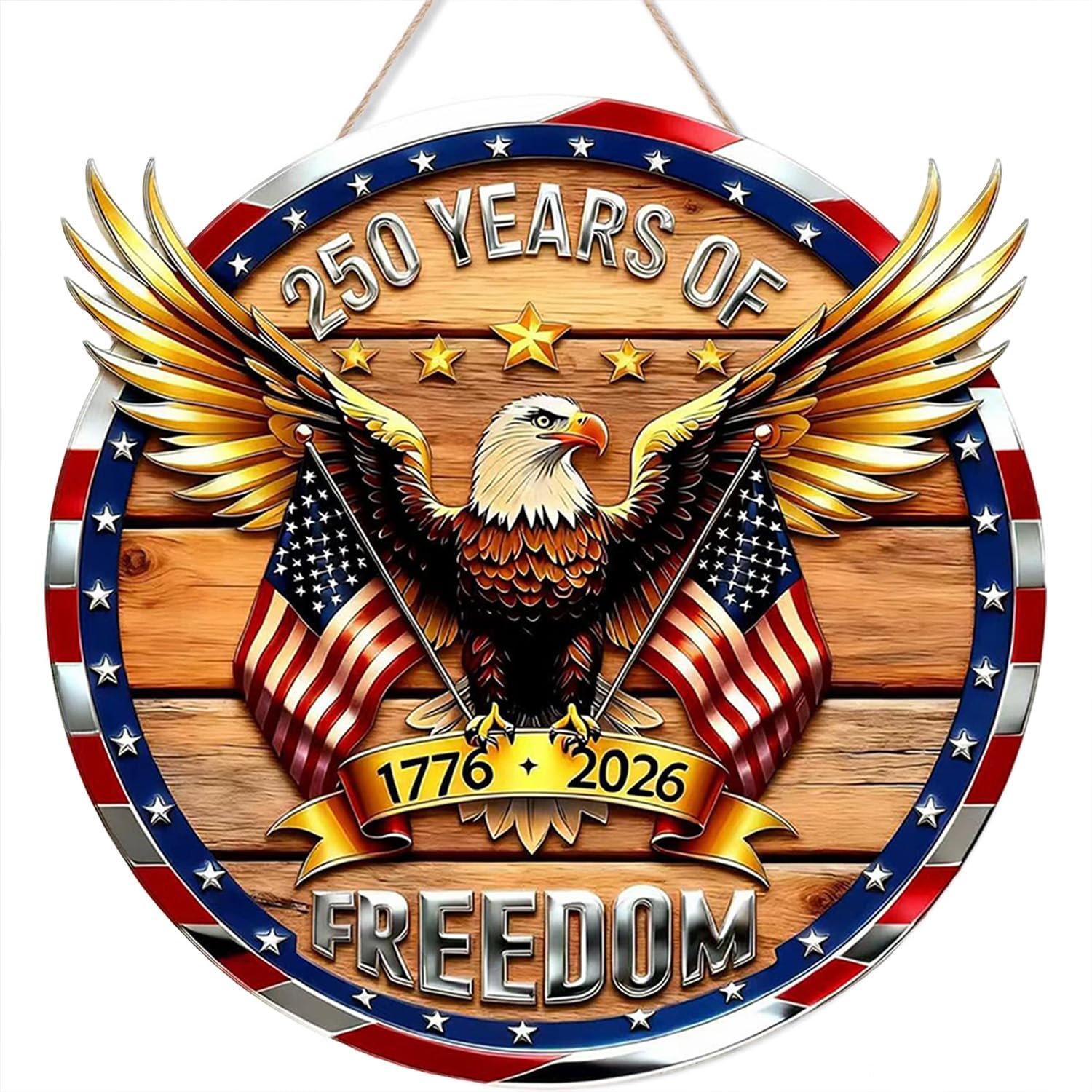 250th Anniversary Wooden Door Hanger