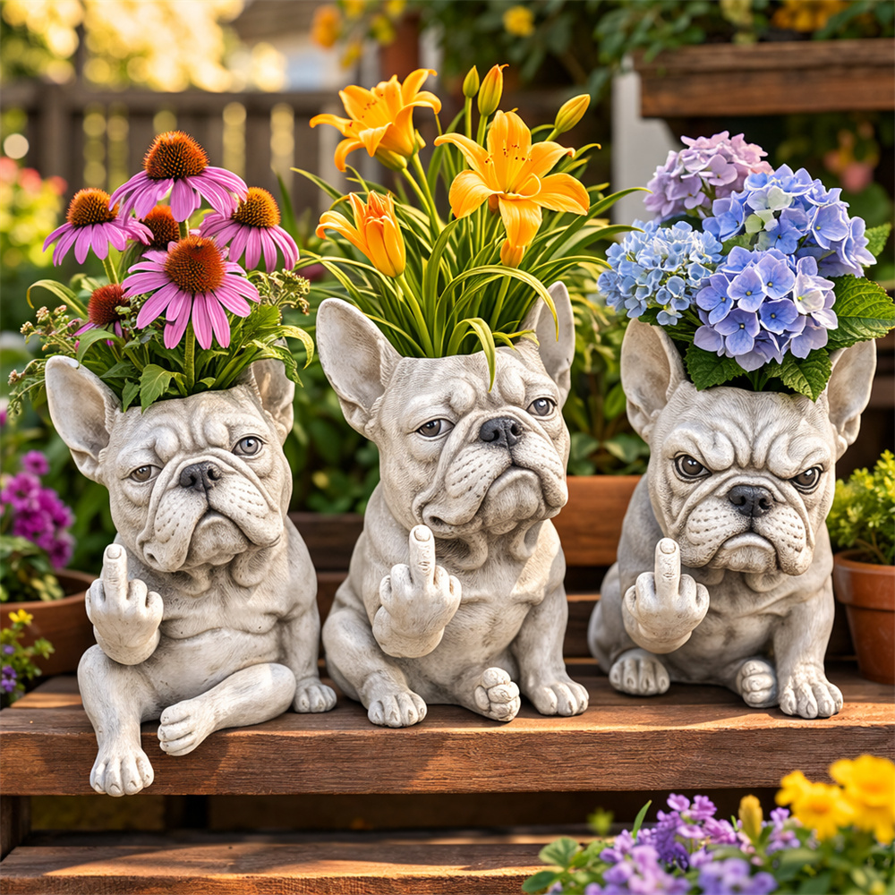 🐾French Bulldog Planters