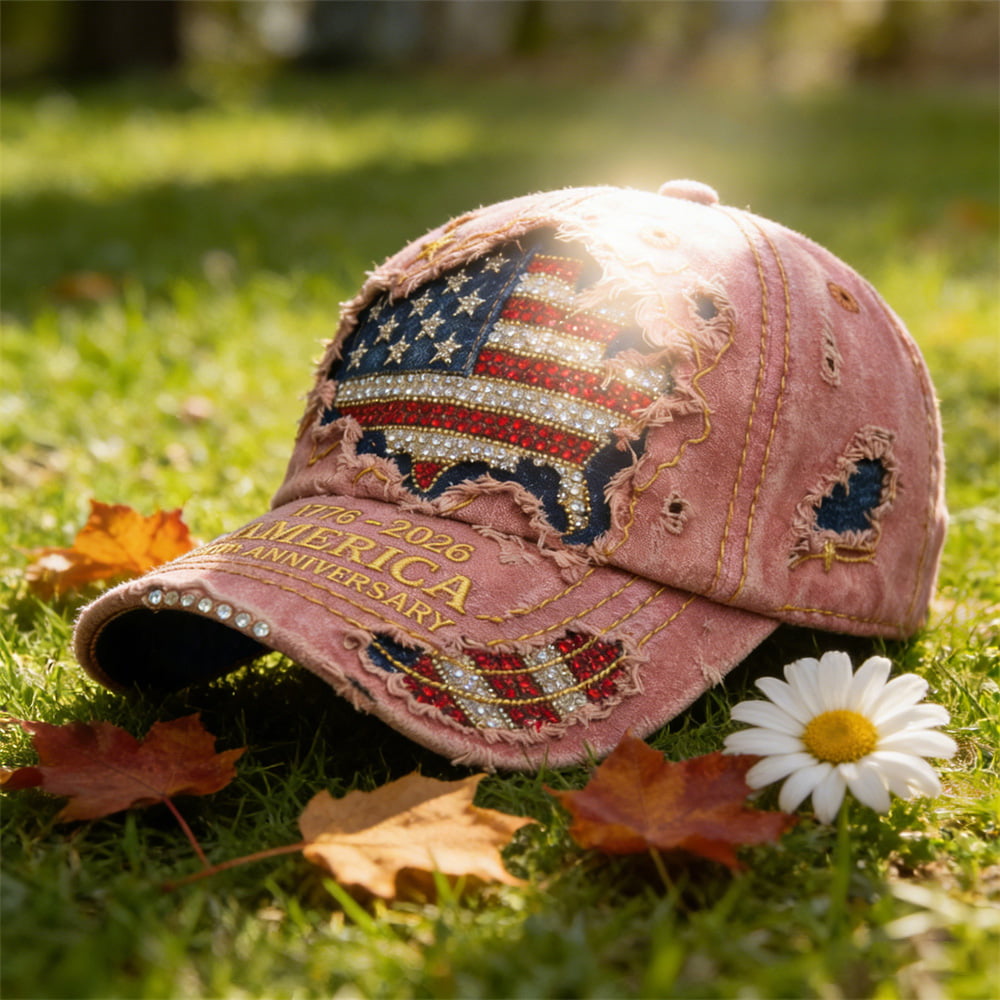 USA 250th Anniversary Distressed Baseball Caps