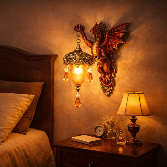 Dragon Retro Wall Sconce