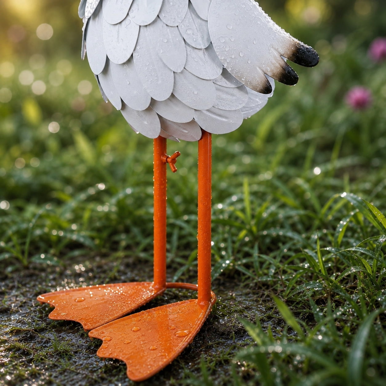 Large Porch Metal Goose Statue