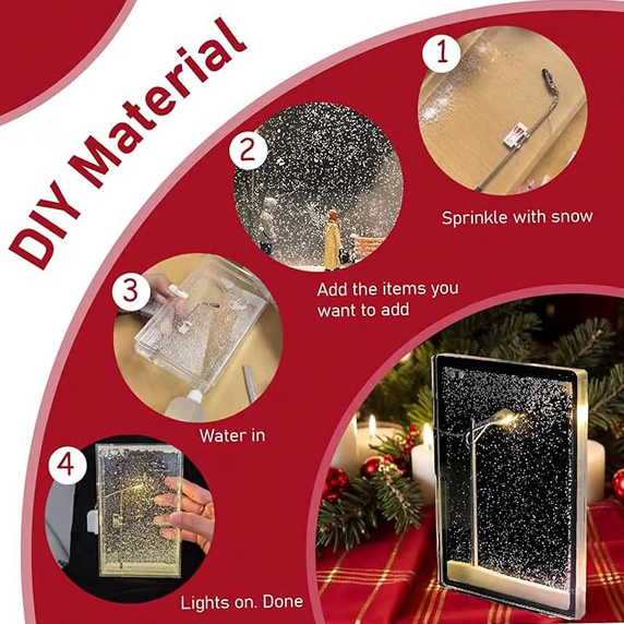 Snowy Night Street Lamp DIY Materials Street Flowing Lamp