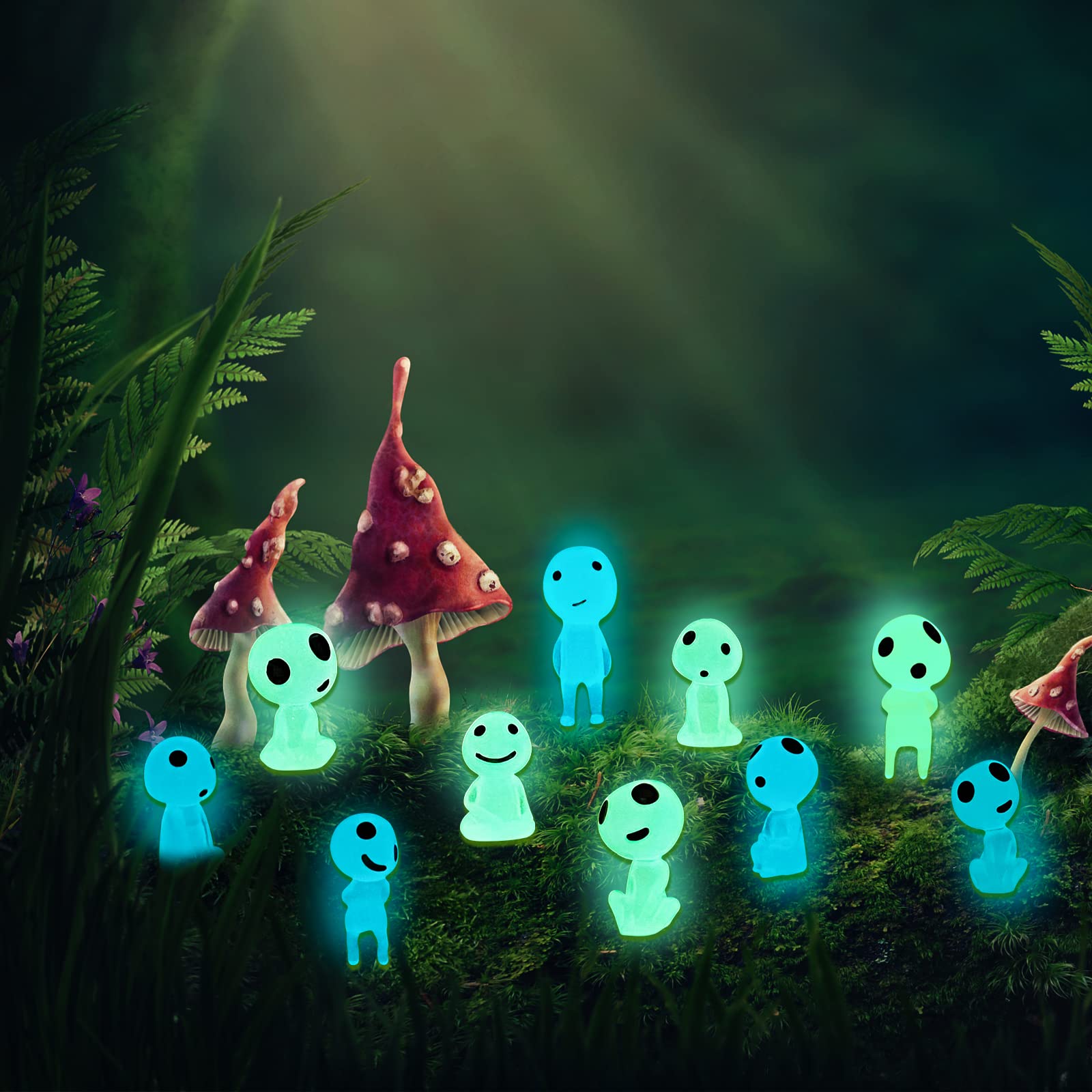 👻Luminous Ghost Tree Elves Glow in Dark Nightlight Pot Decor