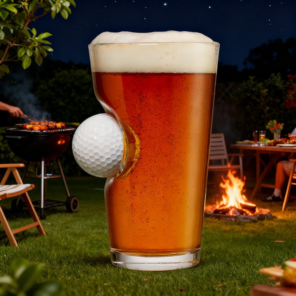Golf Ball Pint Glass 16oz