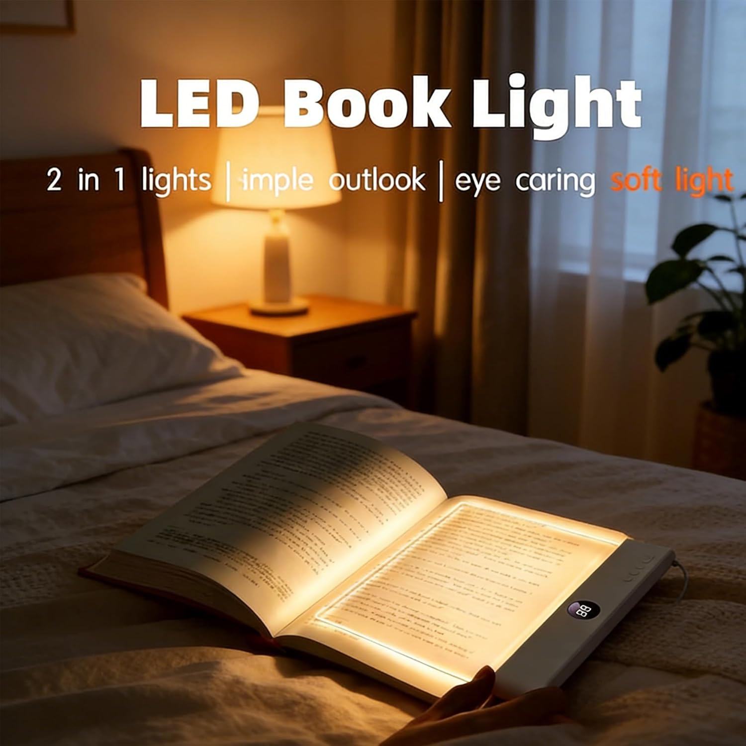 📖Quiet Reader's Peaceful Companion - Smart LED Dream Book Light