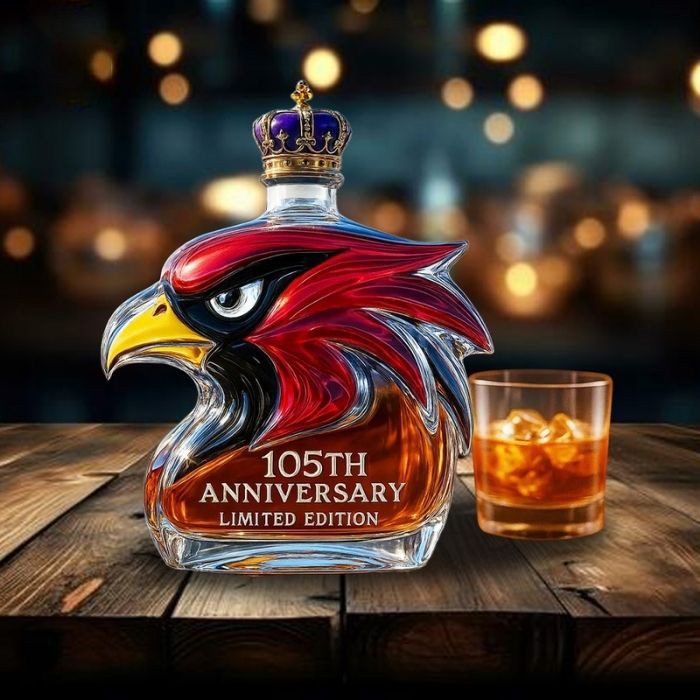 Arizona Cardinals 105th Anniversary Whiskey Bottle