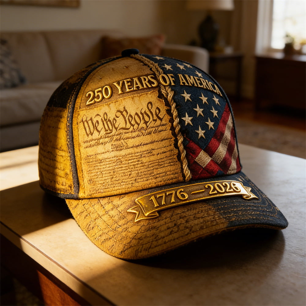 USA 250th Anniversary Patriotic Baseball Cap