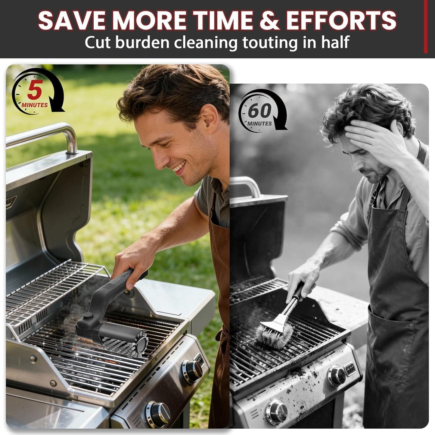 🍖 Cordless Electric BBQ Cleaning Brush