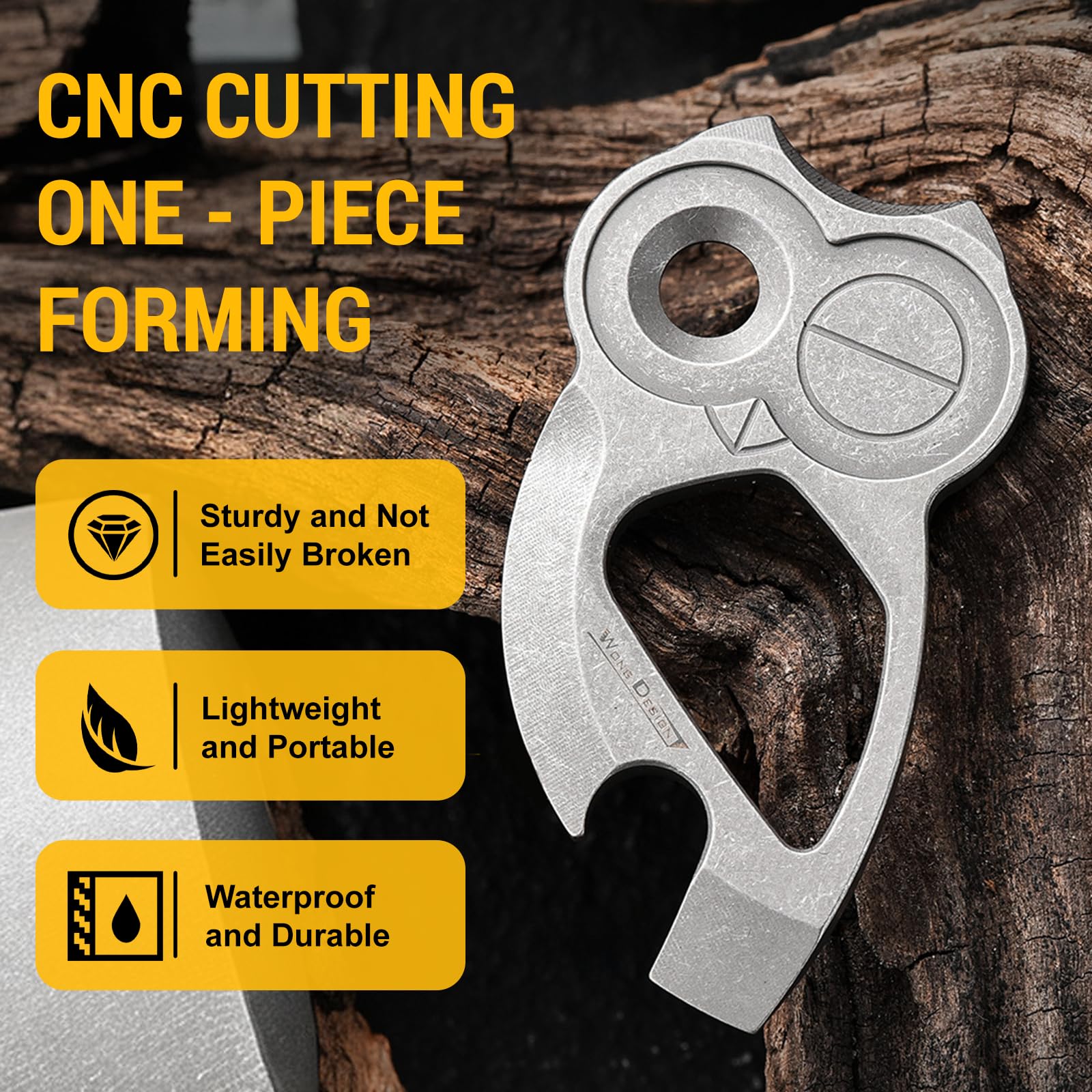 Owl & Fishbone Titanium EDC Multi-Tool