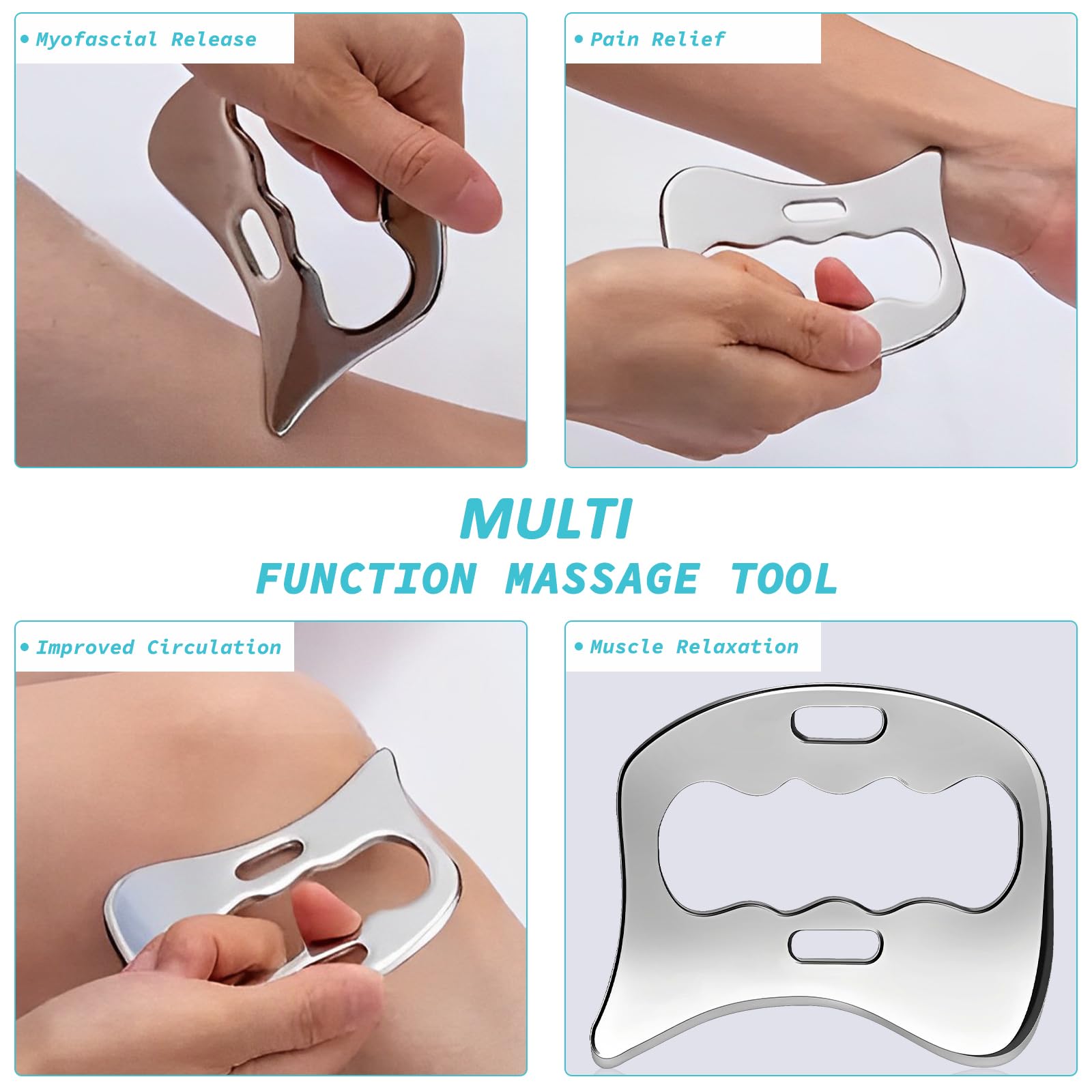 2-in-1 Stainless Steel Lymphatic Drainage Massager