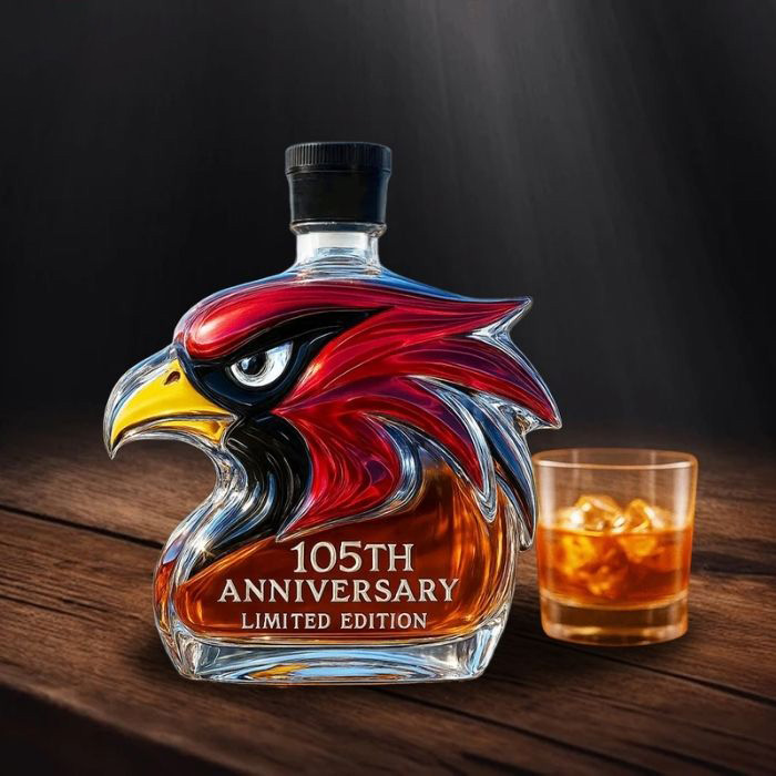 Arizona Cardinals 105th Anniversary Whiskey Bottle