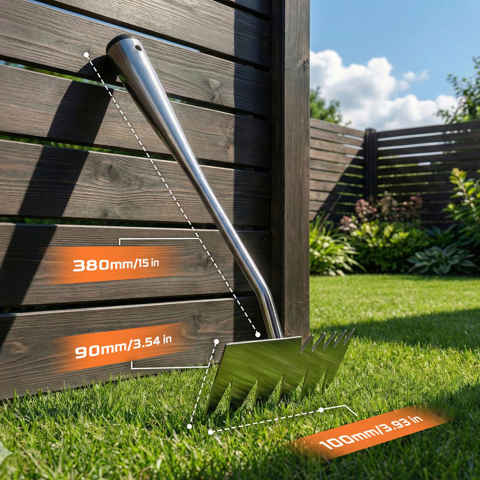 Stainless Steel Dual-Head Weeding Tool