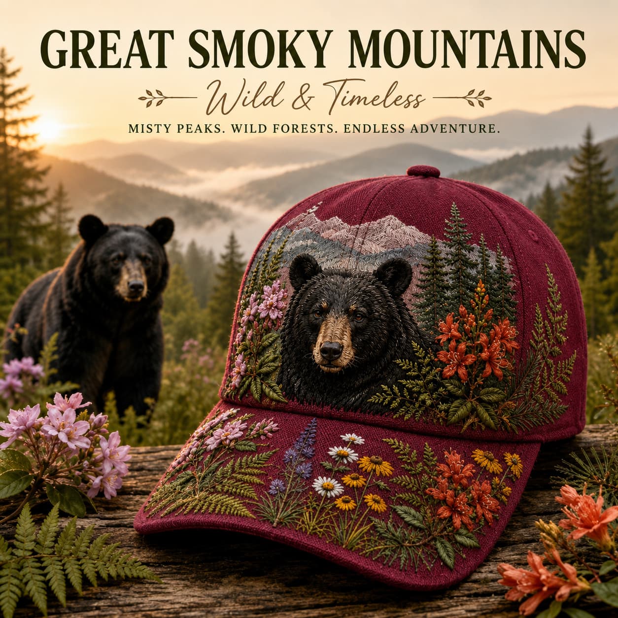 🐻Great Smoky Mountains National Park Baseball Cap