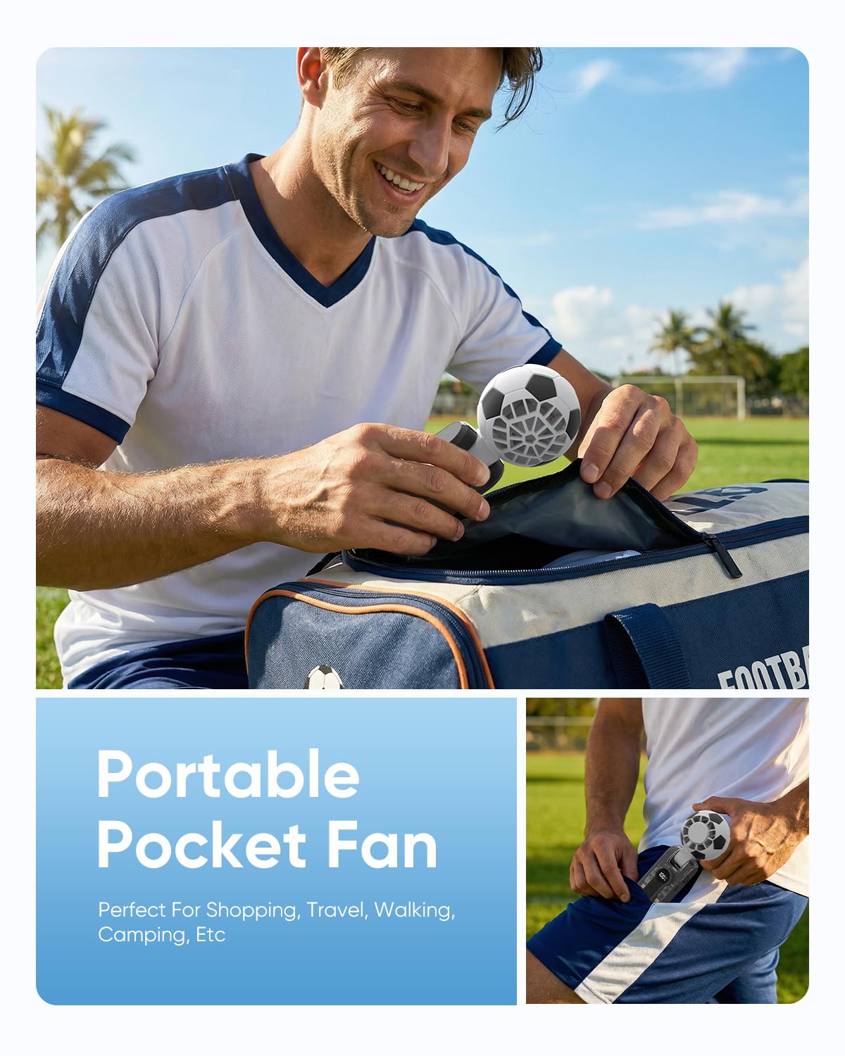 2026 Soccer World Cup Mini Handheld Fan