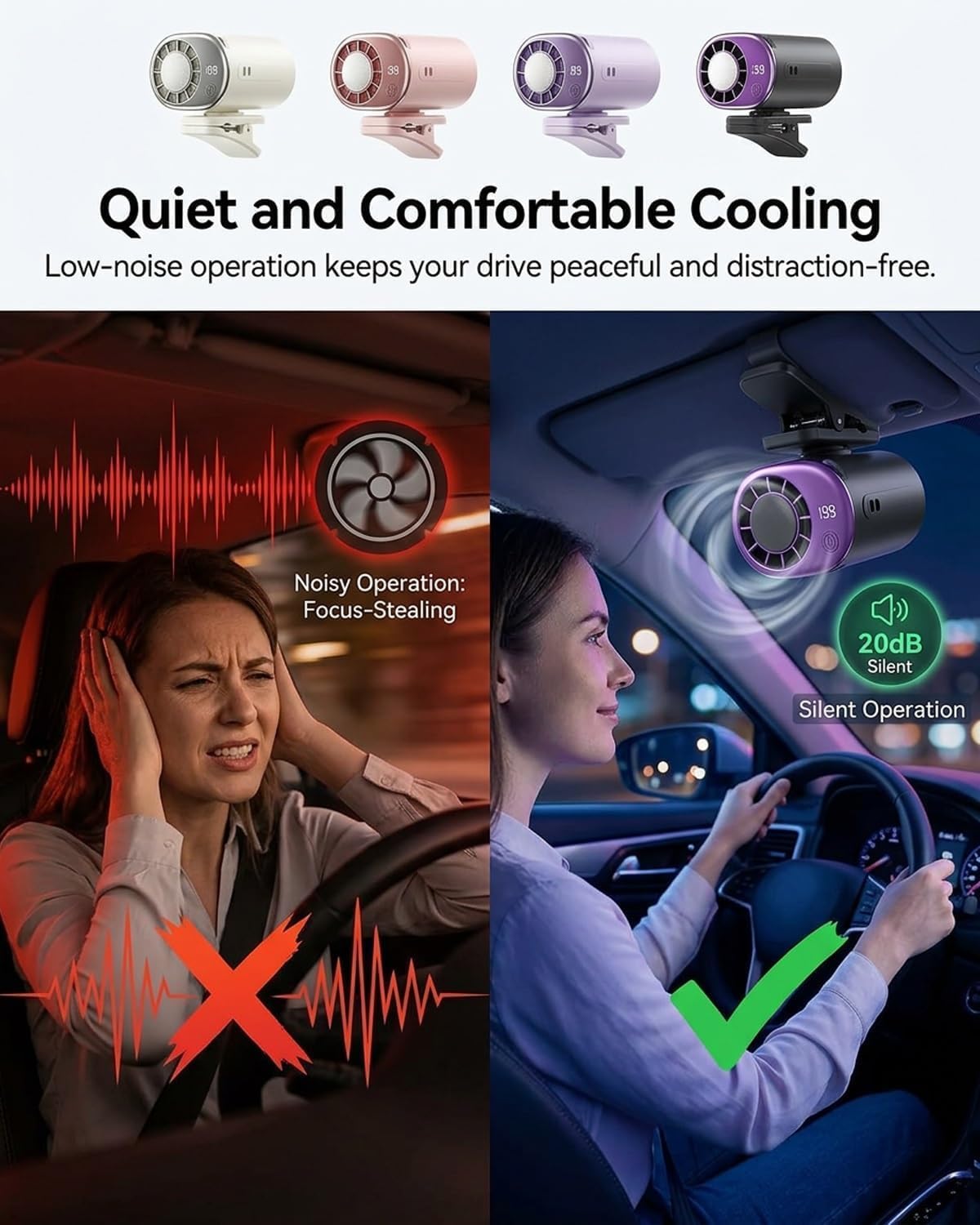 2026 Car Clip-On Air Conditioner Fan