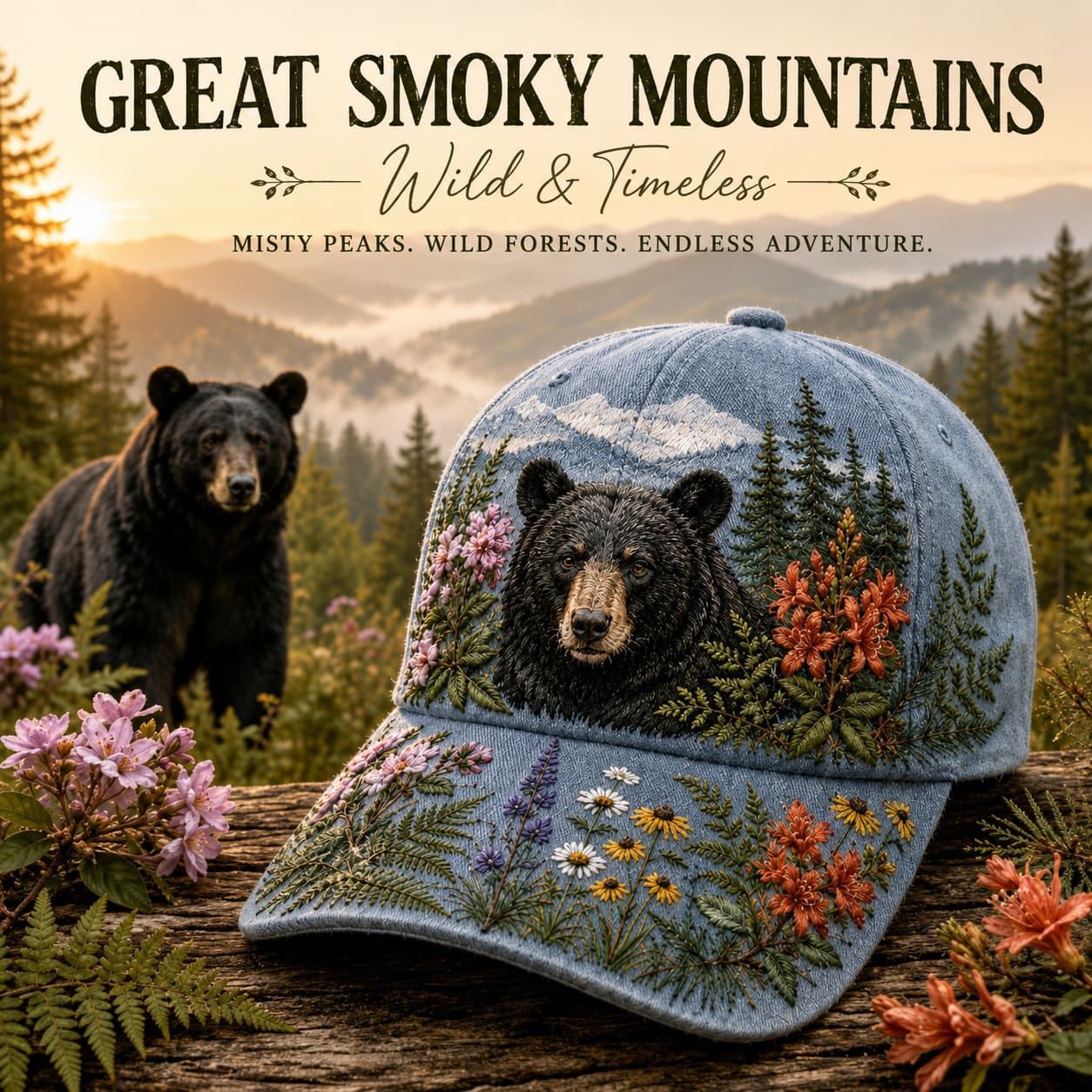 🐻Great Smoky Mountains National Park Baseball Cap