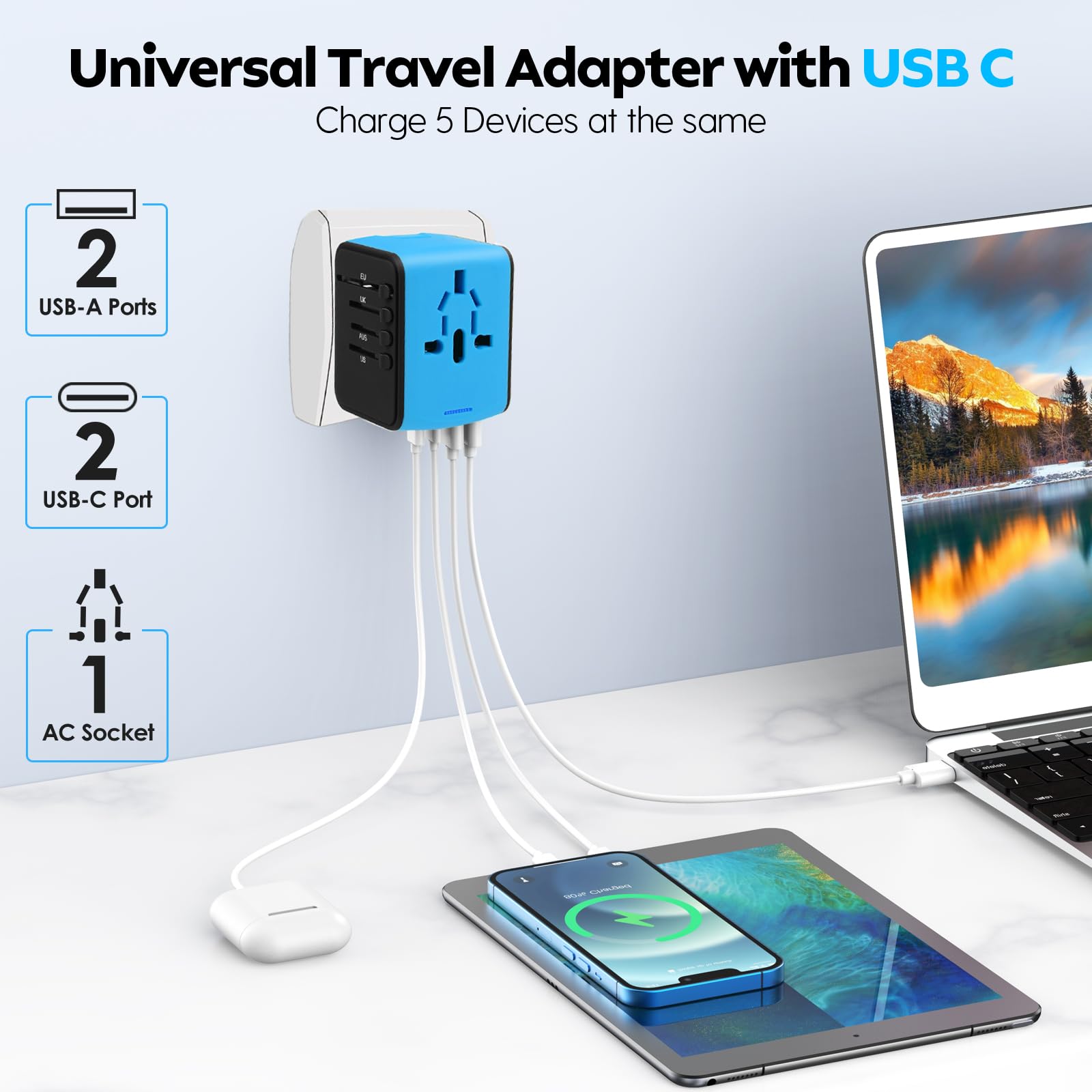 Multifunctional Universal Travel Adapter(199 Countries)
