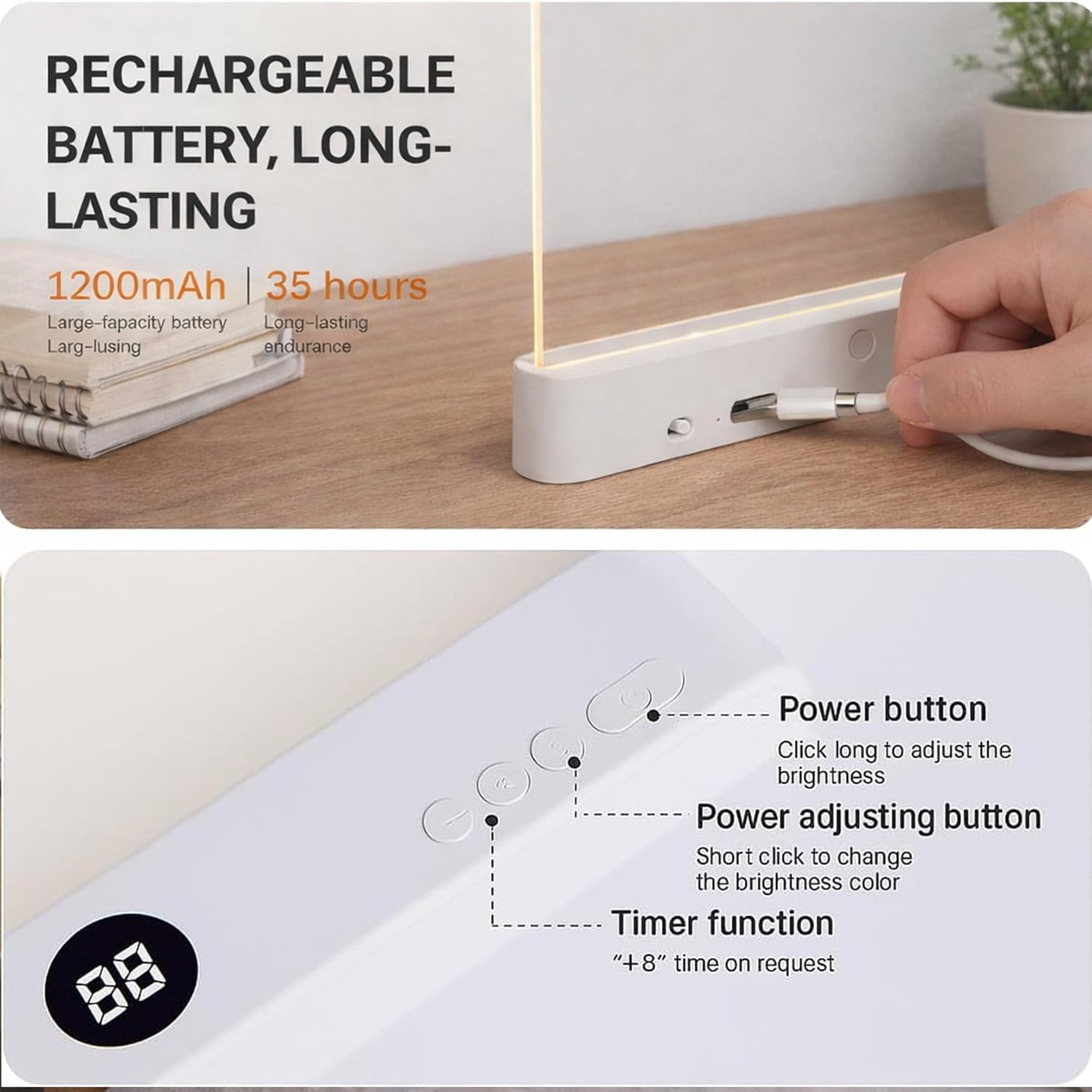 📖Quiet Reader's Peaceful Companion - Smart LED Dream Book Light