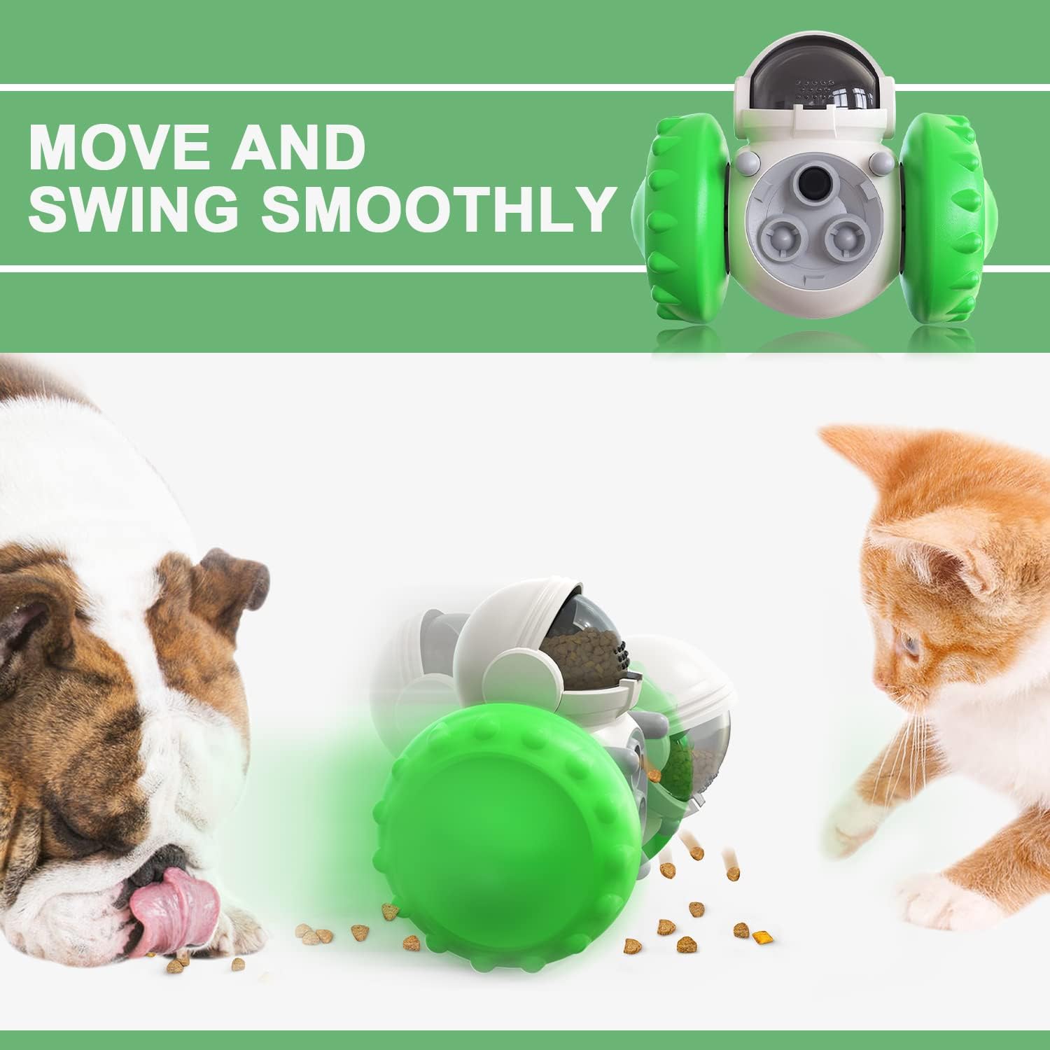 Pet Slow Feeder Tumbler Toy: Fun and Challenging Puzzle Toy for Dogs and Cats
