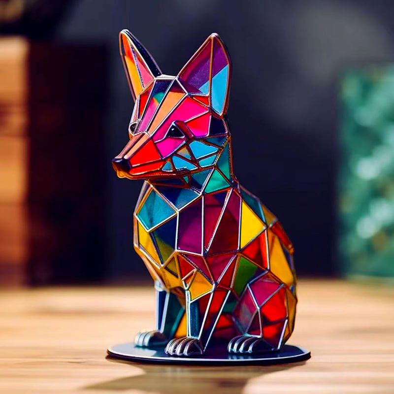 Colored Animal Sitting Desktop Ornaments