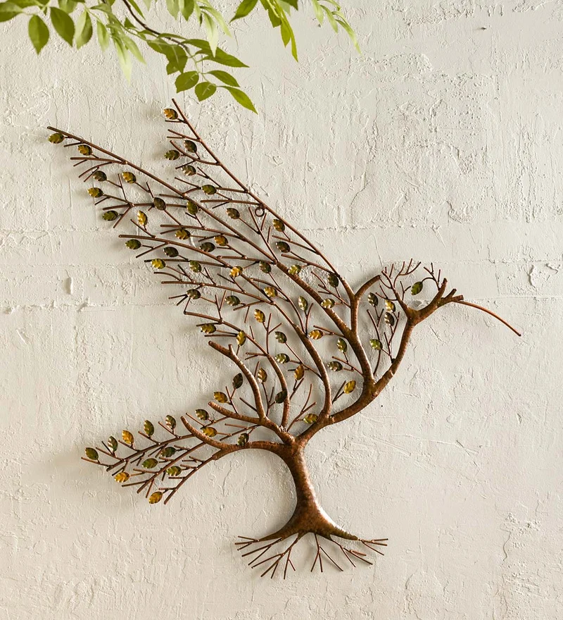 🔥HOT SALE 49% OFF - Hummingbird with Branches Metal Wall Art