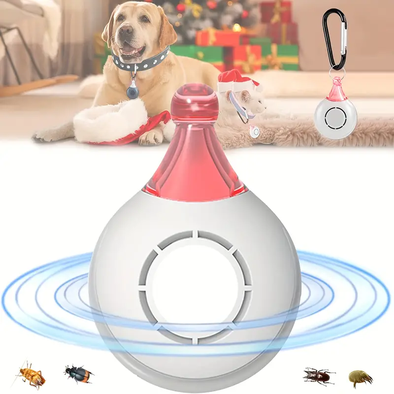 🐶🐱Safe & Effective Pet Ultrasonic Insect Repeller Pendant