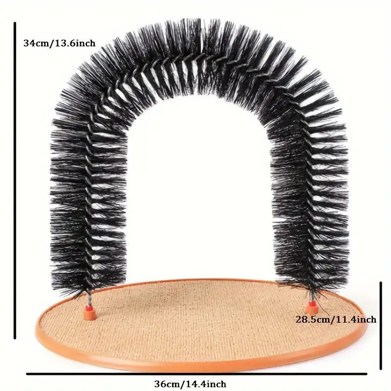 🐱Cat Self-Groomer - Bristle Ring Brush Scratcher