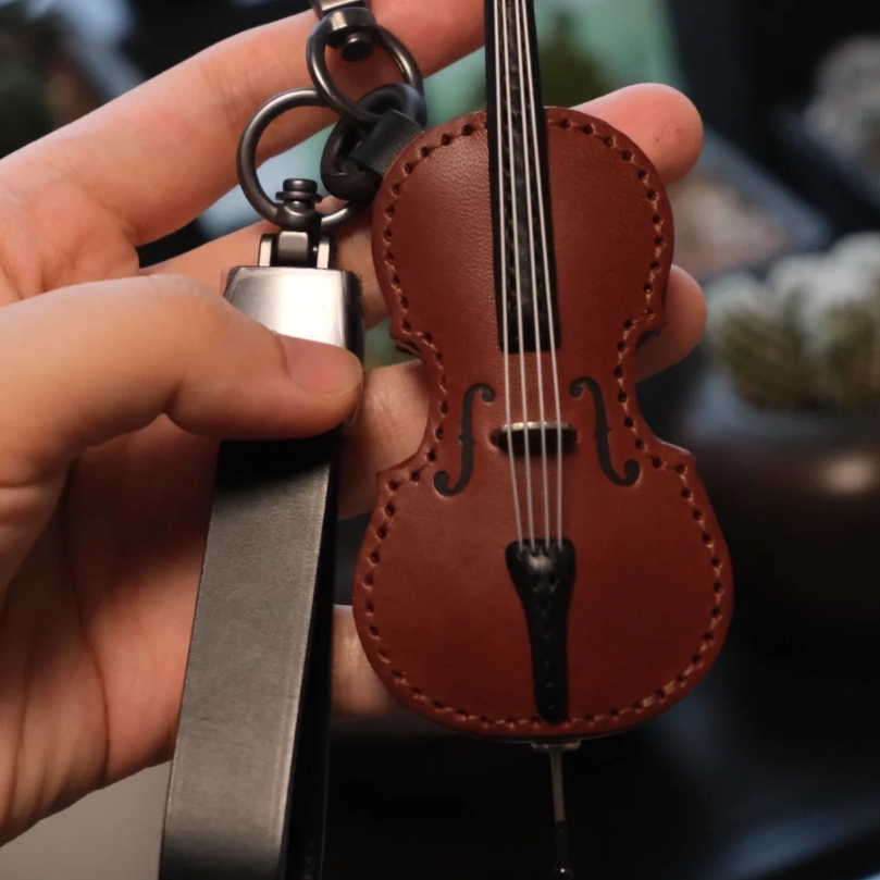 🔥Last Day 50% OFF🎁Crafted Leather Violin & Cello Keychain🎻