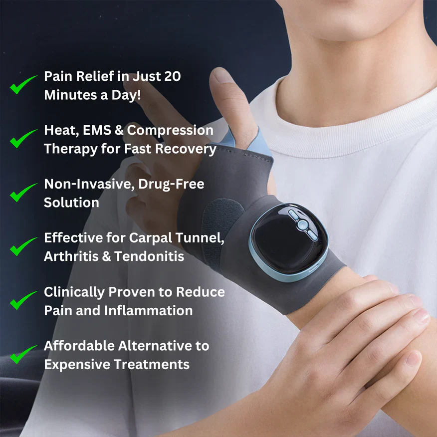 Heating Wrist Wrap Massager for Wrist Tendonitis