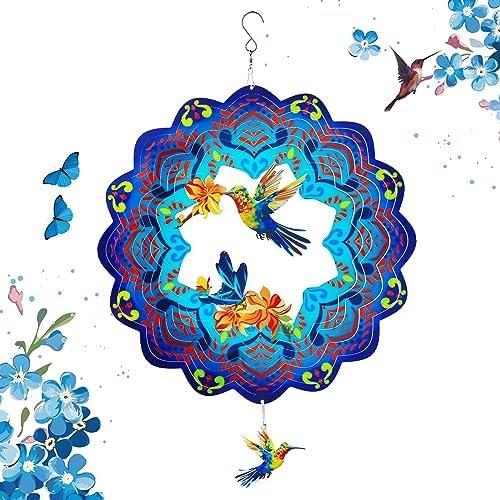 12 inch 3D Metal Wind Spinners