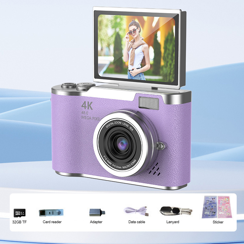 4K Foldable Screen Digital Camera