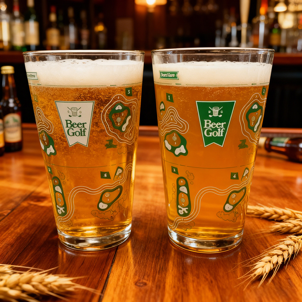 ⛳The 9 Hole Golf Course on a Beer Glass